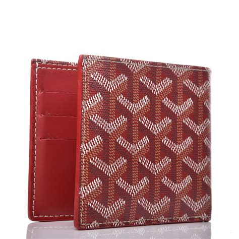 red goyard bifold|Goyard Victoire Bifold Wallet Red AUTHENTIC .